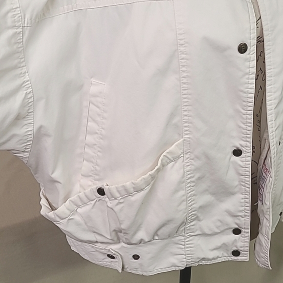 Authentic 80s Slouchy Off White Jacket  Size 11/12 London Fog White - Picture 6 of 12